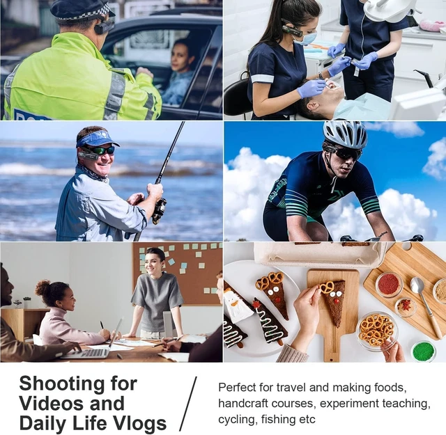 Alt view image 5 of 7 - ORDRO EP8 | 4K Gimbal Head Camera | AF & Wi-Fi | Remote 2-Axis Gimbal Stabilizer,APP Control,Head-Mounted,Auto Focus,130° Wide-Angle, ideal for vlogging and surgery and hotel
