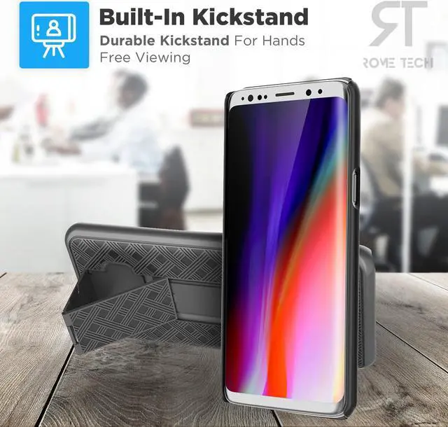 Alt view image 5 of 5 - Rome Tech For Samsung Galaxy S9 Plus Belt Clip Holster Phone Case