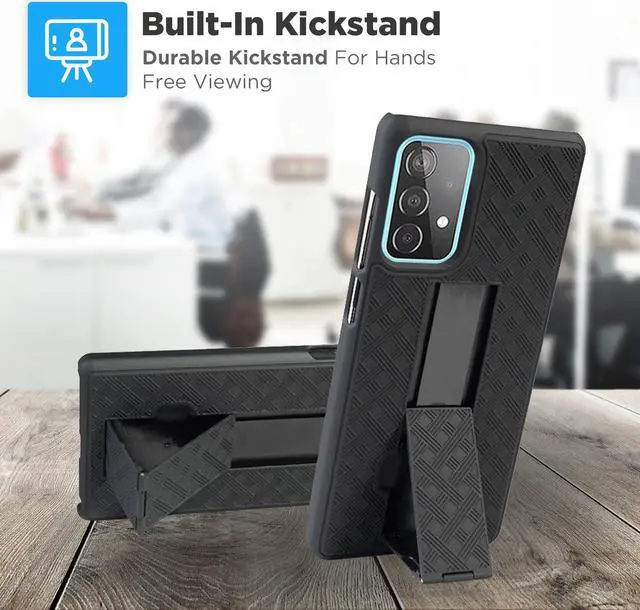 Alt view image 4 of 5 - Rome Tech For Samsung Galaxy A52 5G Belt Clip Holster Phone Case