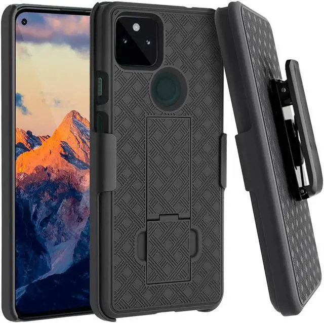 Main image of Rome Tech For Google Pixel 5a 5G Belt Clip Holster Phone Case