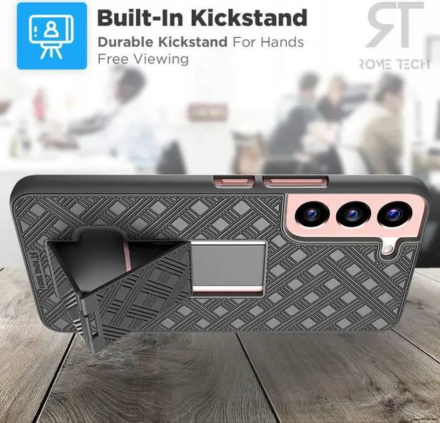 Alt view image 3 of 3 - Rome Tech For Samsung Galaxy S22 Belt Clip Holster Phone Case