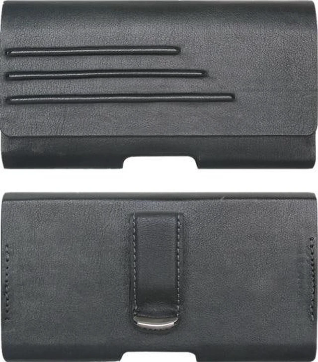 Main image of Universal Leather Pouch for Medium Phones 5.7 x 3.1 x 1.5 - Black
