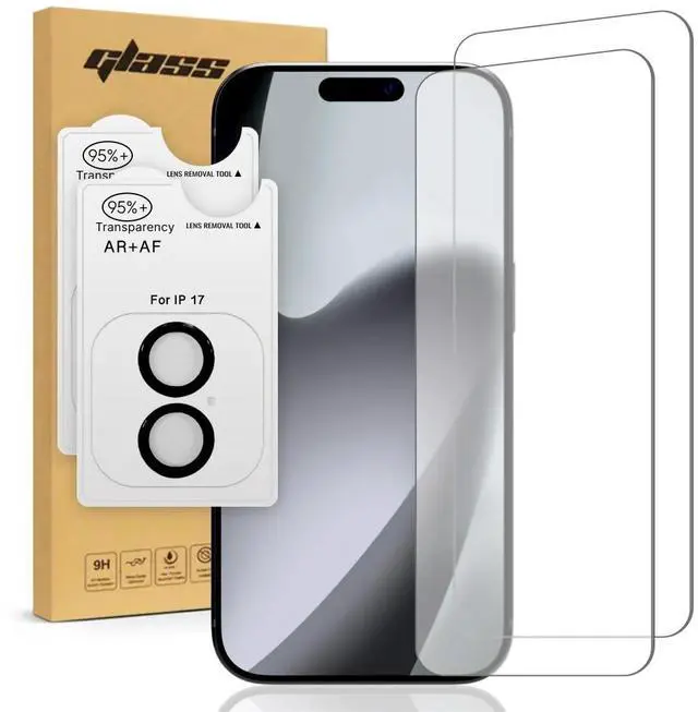Main image of Apple iPhone 17 Tempered Glass Screen Protector Camera Lens