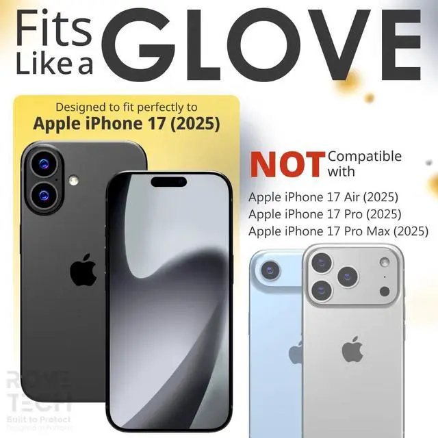Alt view image 2 of 6 - Apple iPhone 17 Tempered Glass Screen Protector Camera Lens