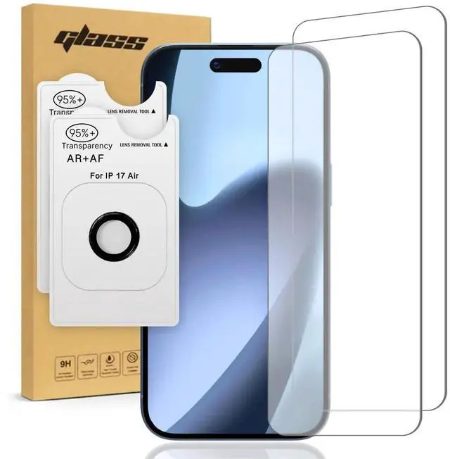 Main image of Rome Tech For Apple iPhone 17 Air Tempered Glass Screen Protector Camera Lens
