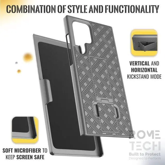 Alt view image 5 of 6 - Samsung Galaxy S22 Ultra Belt Clip Holster Phone Case