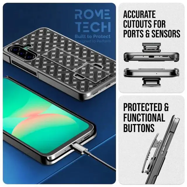 Alt view image 5 of 6 - Samsung Galaxy A26 5G (2025) Belt Clip Holster Phone Case