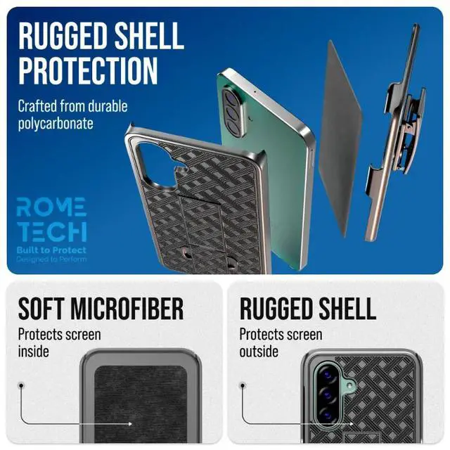 Alt view image 6 of 6 - Samsung Galaxy A26 5G (2025) Belt Clip Holster Phone Case