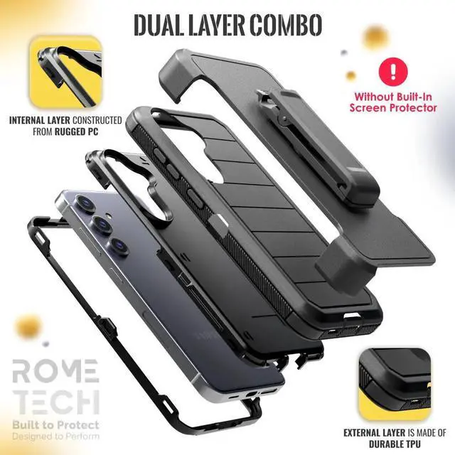 Alt view image 5 of 7 - Rome Tech For Samsung Galaxy S25 (2025) Defender Series Case