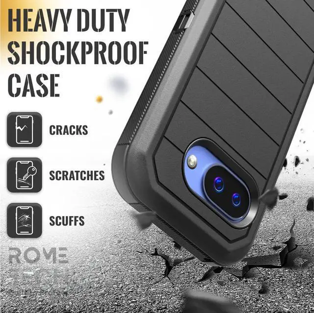 Alt view image 6 of 6 - Rome Tech For Google Pixel 9a (2025) Defender Series Case