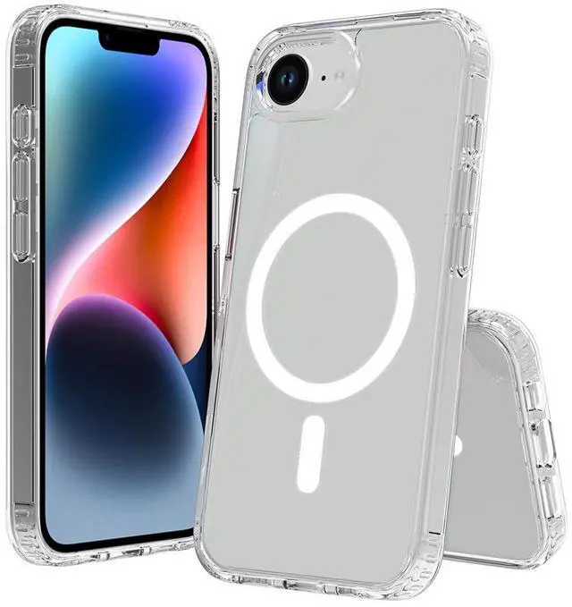 Main image of Rome Tech For Apple iPhone 16e (2025) Hybrid Shockproof Clear Slim Acrylic Case with MagSafe