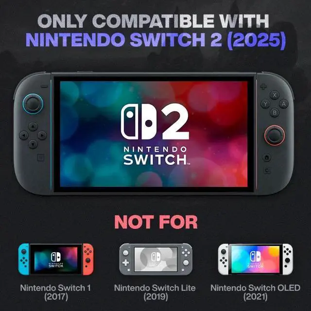 Alt view image 2 of 6 - Rome Tech For Case for Nintendo Switch 2 Slim Carrying Case with Anti-Scratch Design