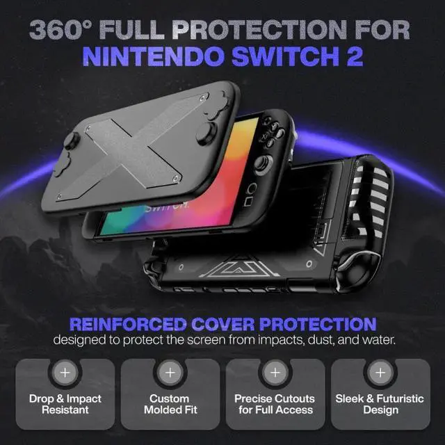 Alt view image 5 of 6 - Rome Tech For Case for Nintendo Switch 2 Slim Carrying Case with Anti-Scratch Design