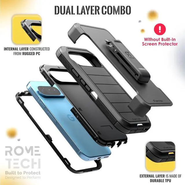 Alt view image 2 of 5 - Rome Tech For Google Pixel 9 Pro (2024) Defender Series Case