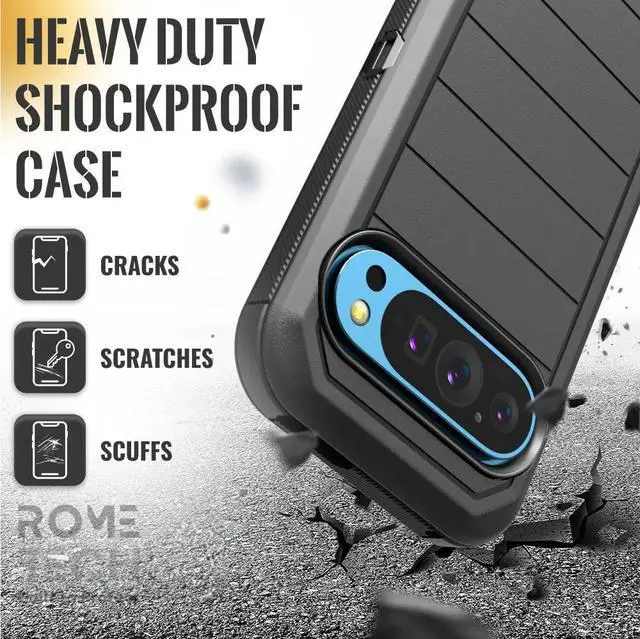 Alt view image 5 of 5 - Rome Tech For Google Pixel 9 Pro (2024) Defender Series Case