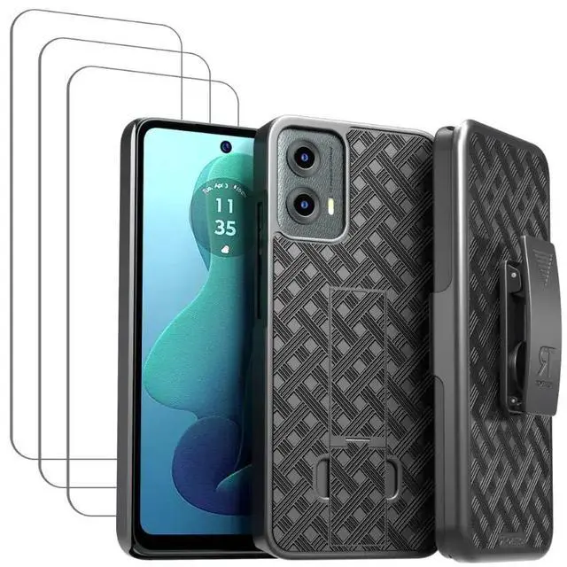 Alt view image 6 of 6 - Motorola Moto G 5G (2024) Belt Clip Holster Phone Case
