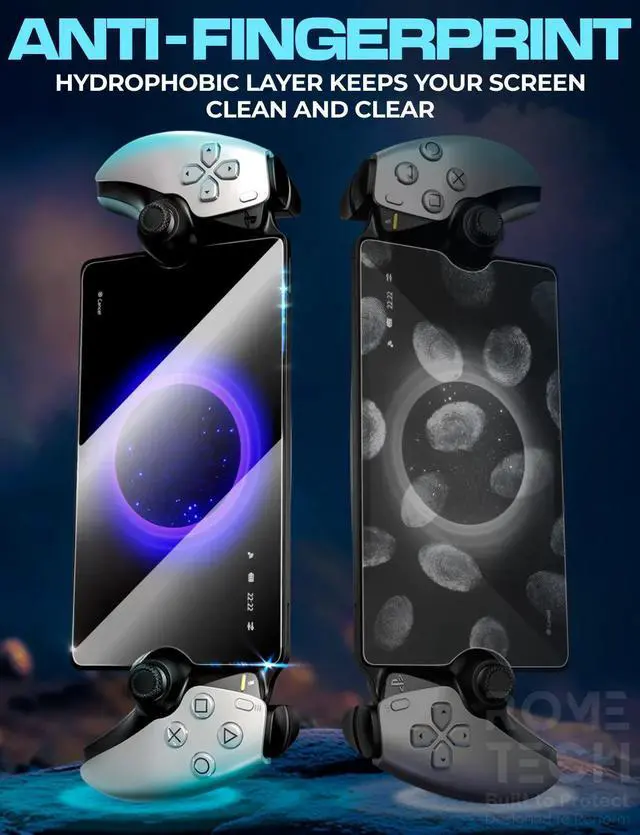 Alt view image 4 of 6 - Rome Tech For Screen Protector for PS5 Playstation Portal Handheld Remote Player 3 Per Pack