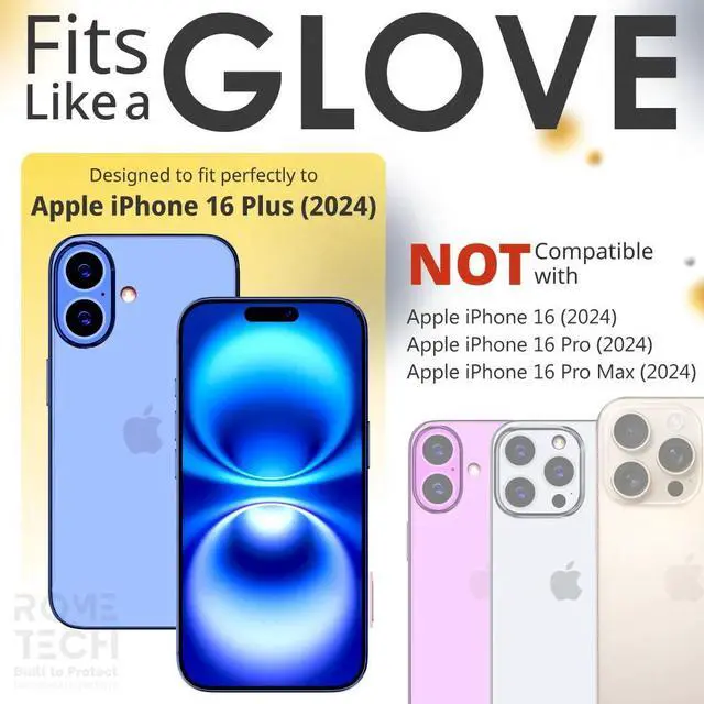 Alt view image 2 of 6 - Rome Tech For Apple iPhone 16 Plus Defender Series Case