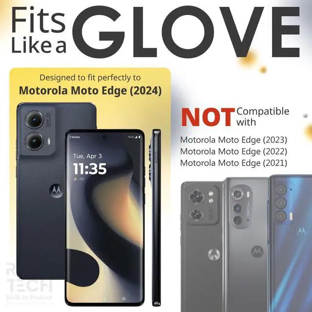 Alt view image 2 of 6 - Motorola Edge (2024) Belt Clip Holster Phone Case