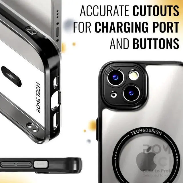 Alt view image 6 of 6 - Rome Tech For Apple iPhone 13 Mini Clear Case with Magsafe