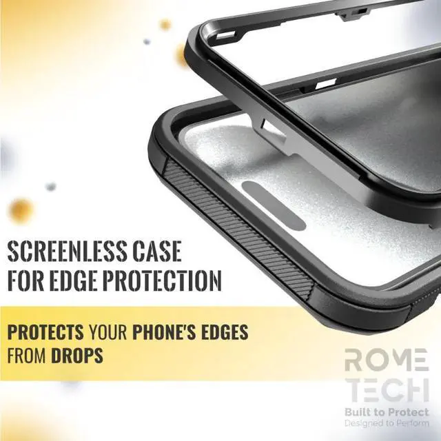 Alt view image 4 of 7 - Rome Tech For Apple iPhone 15 Pro (2023) Defender Series Case