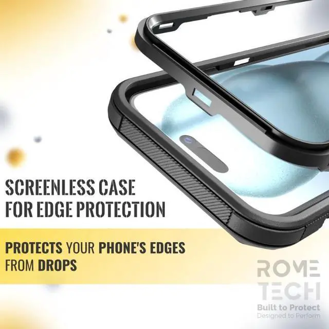 Alt view image 4 of 7 - Rome Tech For Apple iPhone 15 Plus (2023) Defender Series Case