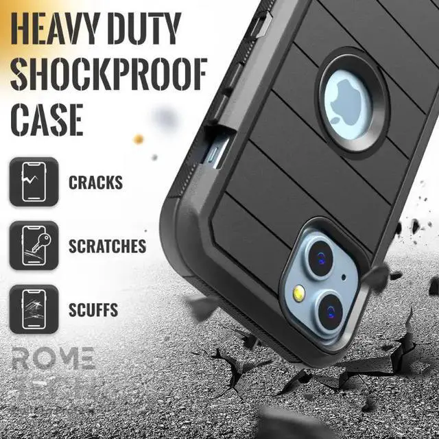 Alt view image 6 of 7 - Rome Tech For Apple iPhone 15 Plus (2023) Defender Series Case