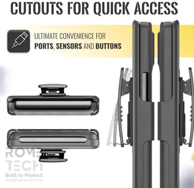 Alt view image 4 of 6 - Rome Tech For Google Pixel 9 / 9 Pro Belt Clip Holster Phone Case