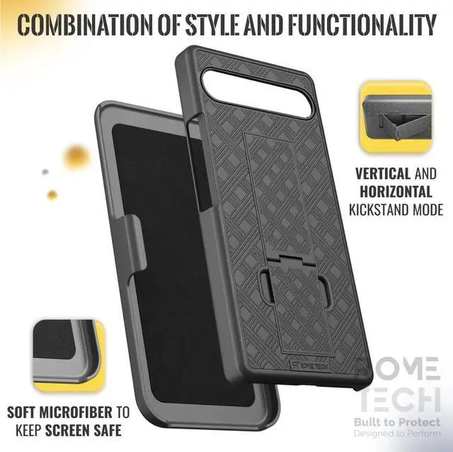 Alt view image 5 of 6 - Rome Tech For Google Pixel 9 / 9 Pro Belt Clip Holster Phone Case