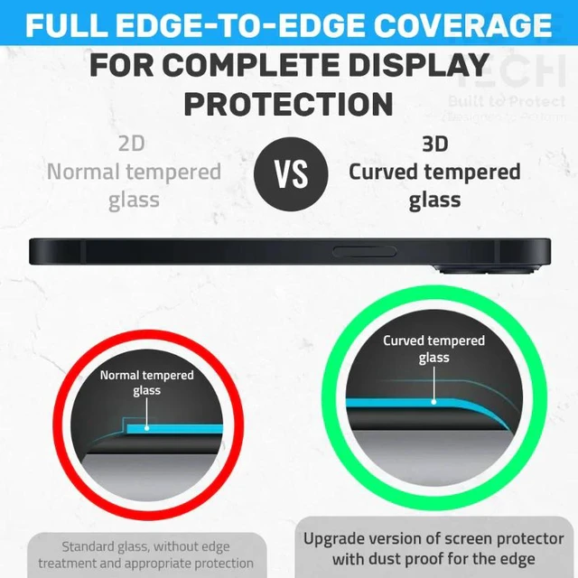 Alt view image 3 of 6 - Rome Tech For Samsung Galaxy S23 Ultra (3 Per Pack) 3D Full Glue Glass Screen Protector w/Hole Punch