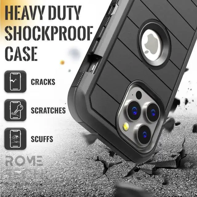 Alt view image 6 of 6 - Rome Tech For Apple iPhone 15 Pro Max (2023) Defender Series Case