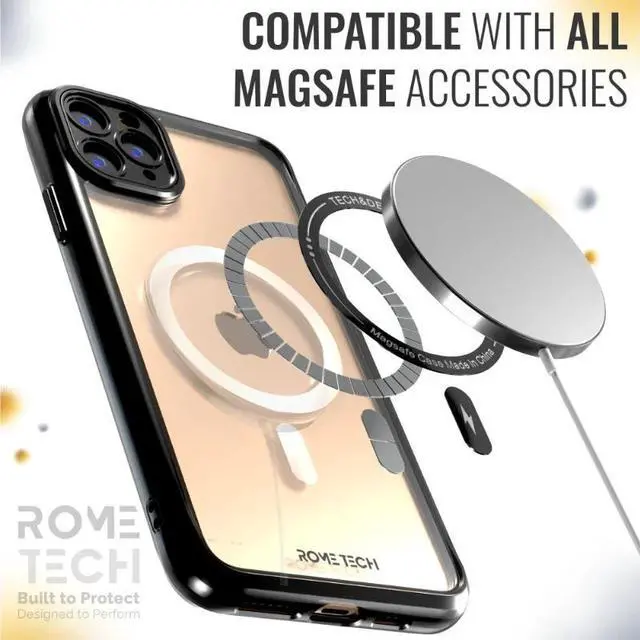 Alt view image 4 of 6 - Rome Tech For Apple iPhone 11 Pro 5.8" (2019) Clear Case with Magsafe