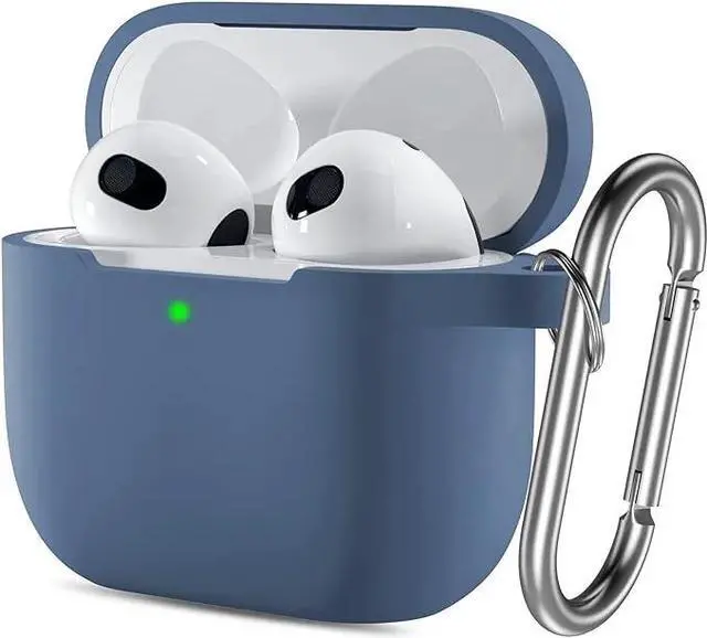 Main image of Silicone Cover Case with Keychain for AirPods 3