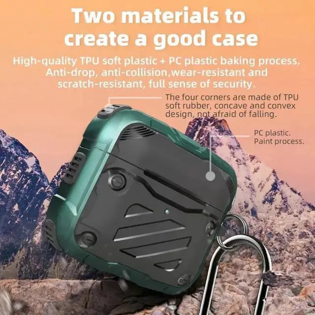 Alt view image 3 of 6 - Rome Tech For Three-Proof Protective Case for AirPods 3