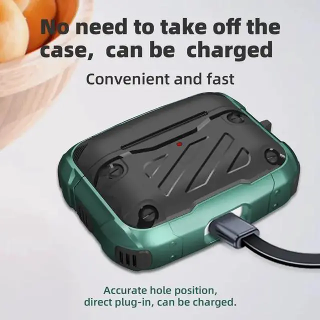 Alt view image 4 of 6 - Rome Tech For Three-Proof Protective Case for AirPods 3