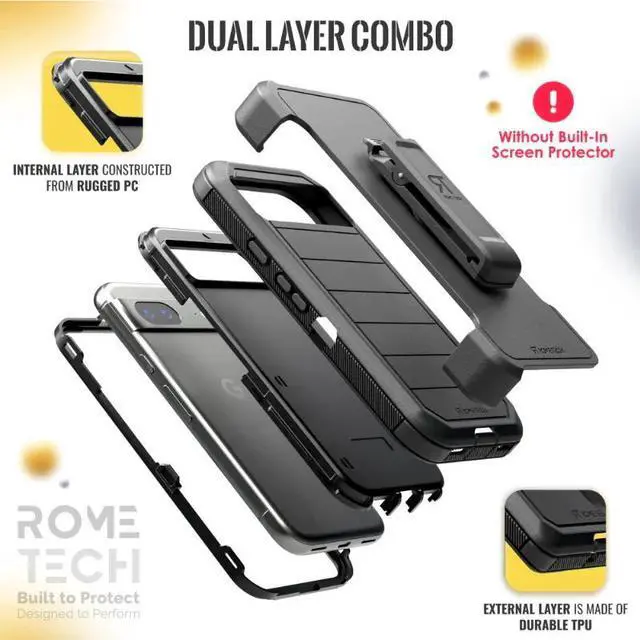 Alt view image 3 of 6 - Rome Tech For Google Pixel 8? (2024) Defender Series Case
