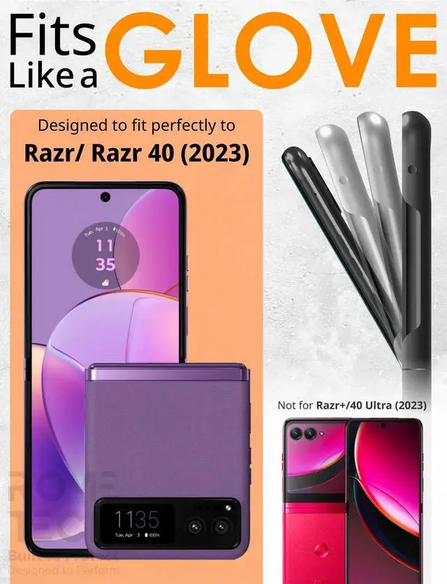 Alt view image 3 of 7 - Rome Tech For Motorola Razr (2023) Belt Clip Holster Phone Case with Magsafe