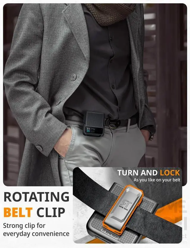 Alt view image 5 of 7 - Rome Tech For Motorola Razr (2023) Belt Clip Holster Phone Case with Magsafe