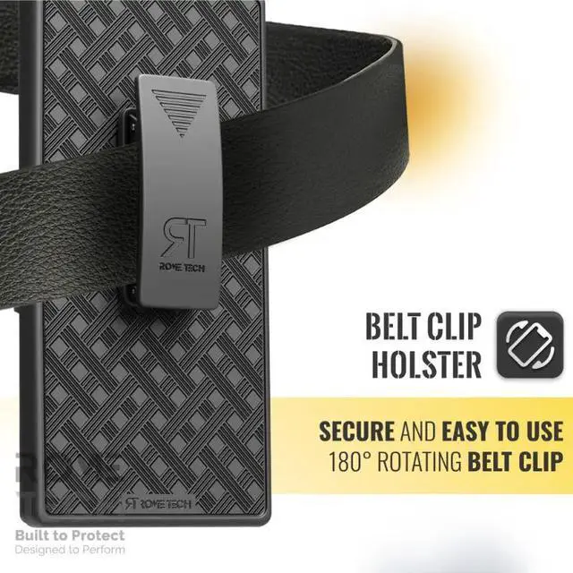 Alt view image 3 of 7 - Rome Tech For Samsung Galaxy S24 Ultra (2024) Belt Clip Holster Phone Case