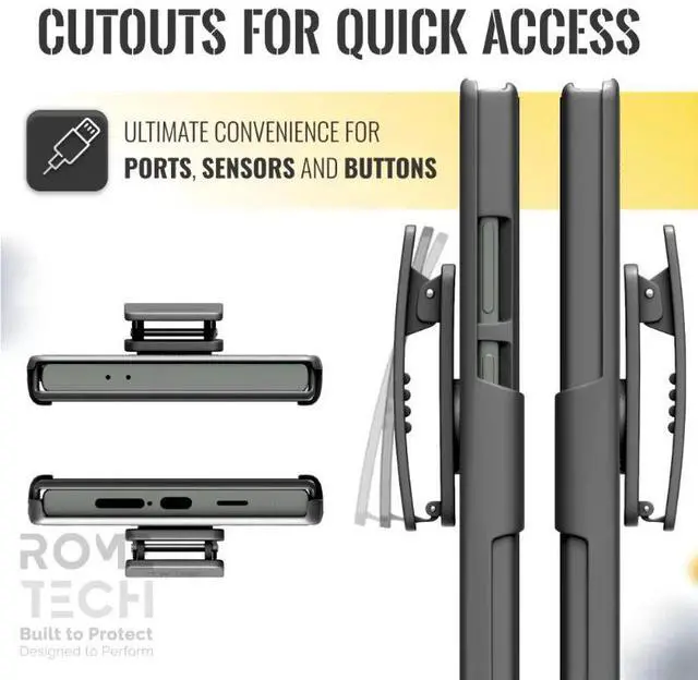 Alt view image 4 of 7 - Rome Tech For Samsung Galaxy S24 Ultra (2024) Belt Clip Holster Phone Case