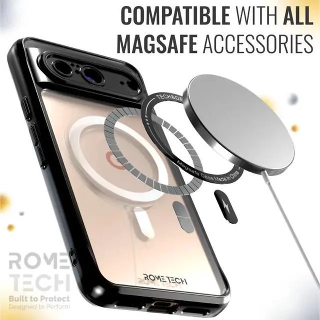 Alt view image 4 of 6 - Google Pixel 8 Rome Tech Clarity Case with Magsafe