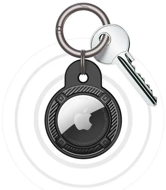 Alt view image 2 of 6 - Rome Tech For Circular Carbon Fiber Fob Case for AirTag