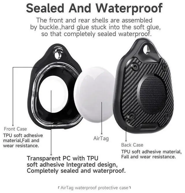 Alt view image 3 of 6 - Rome Tech For Waterproof Fob Case for AirTag