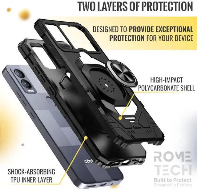 Alt view image 3 of 6 - Cricket Magic 5G (2023) Rome Tech Armor Case