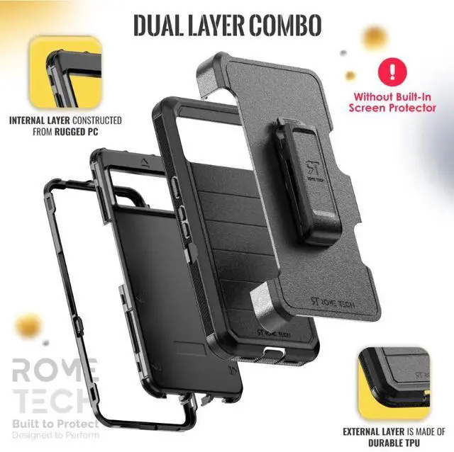 Alt view image 3 of 6 - Rome Tech For Google Pixel 8 Pro Defender Series Case