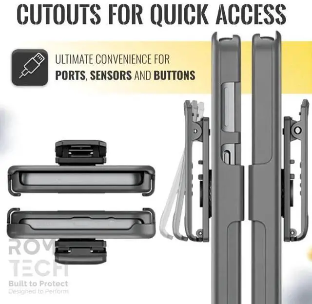 Alt view image 4 of 7 - Rome Tech For Samsung Galaxy S23 Plus Belt Clip Holster Phone Case