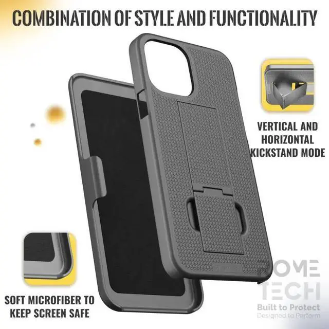 Alt view image 5 of 6 - Rome Tech For Apple iPhone 14 Pro Max Belt Clip Holster Phone Case