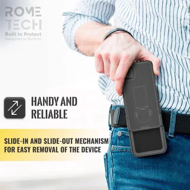 Alt view image 6 of 6 - Rome Tech For Apple iPhone 14 Pro Max Belt Clip Holster Phone Case