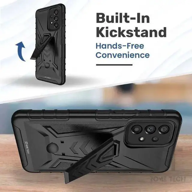 Alt view image 5 of 6 - Samsung Galaxy A23 5G Dual-Layer Holster Case with Kickstand
