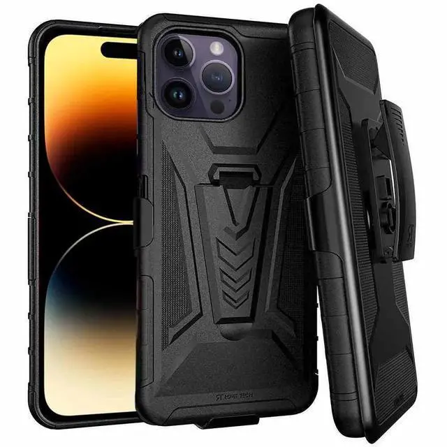 Main image of Rome Tech For Apple iPhone 14 Pro Max Dual-Layer Holster Case with Kickstand